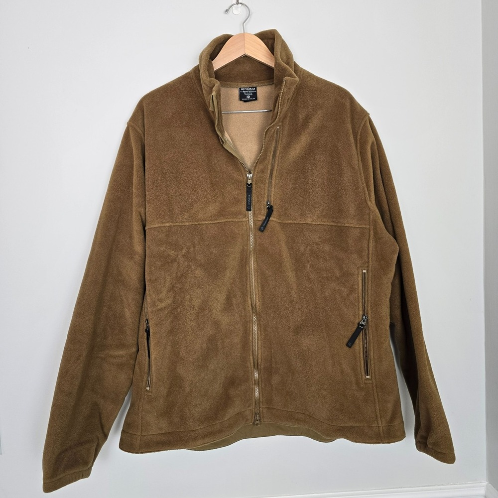 Beyond Mens Tactical Polar Fleece Jacket Size 2XL Cozy Outdoor Military Gorpcore